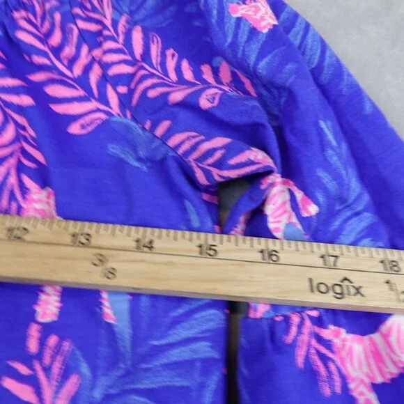 Lilly Pulitzer Blue and Pink Long Sleeve Dress - Picture 4 of 8